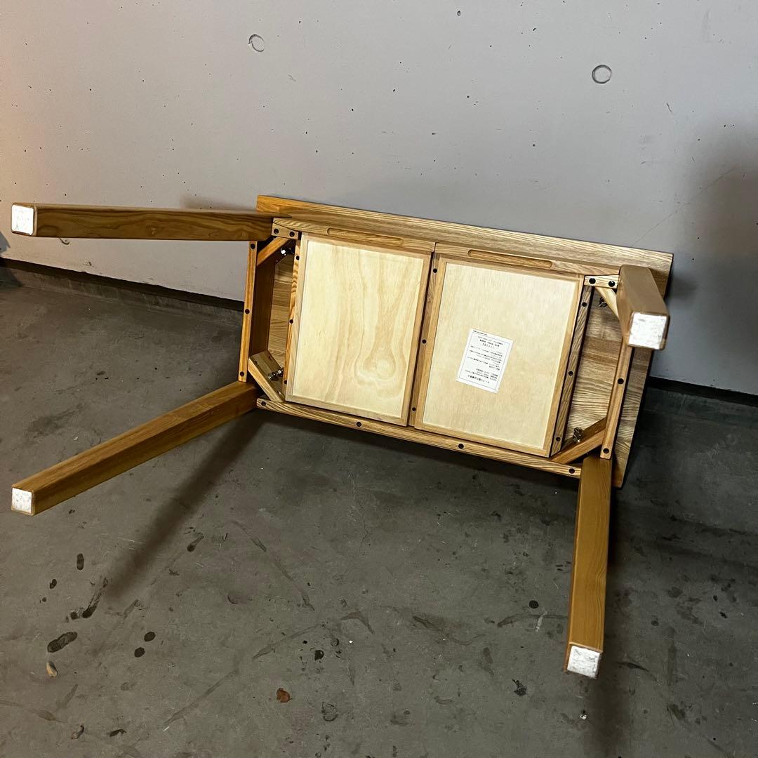 美品・廃盤希少★無印 タモ材パーソナルデスク