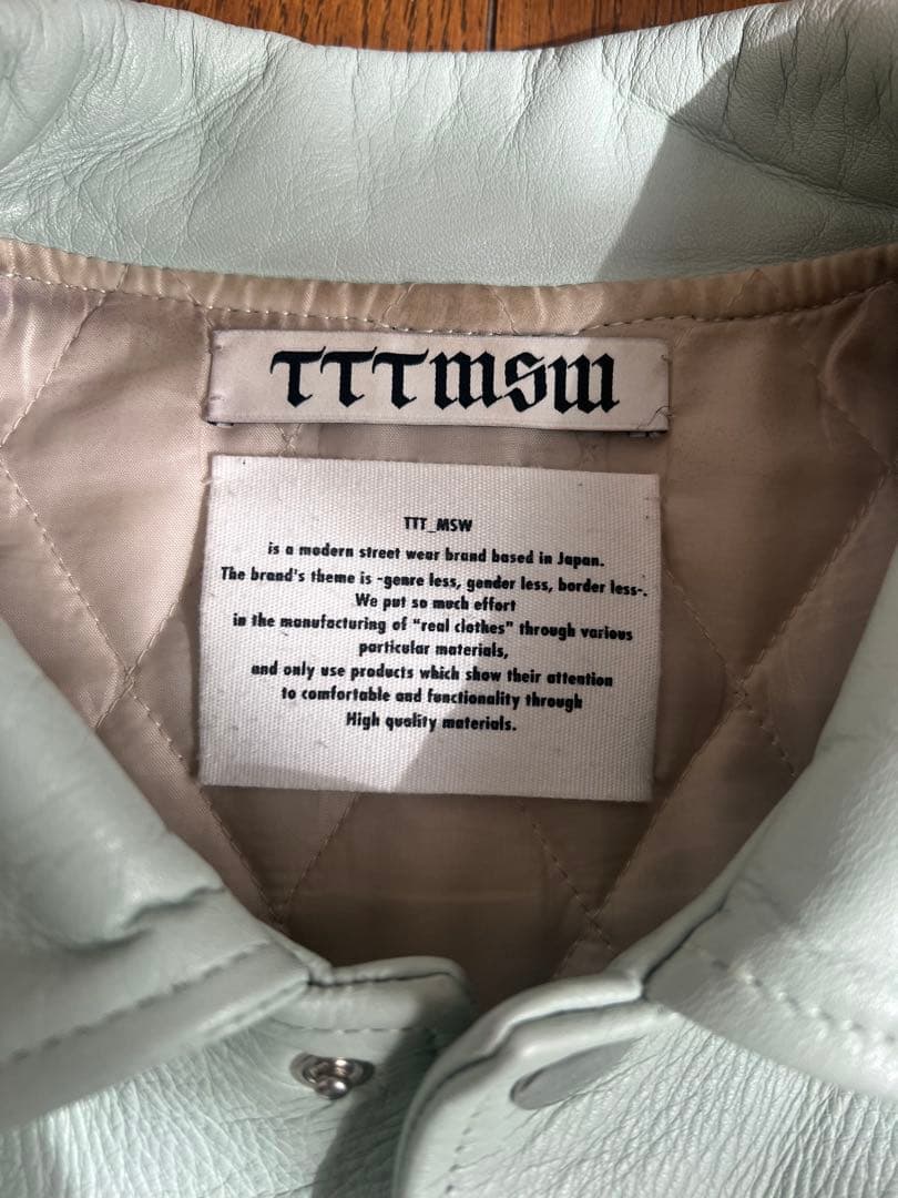 TTT MSW 18AW レザージャケット