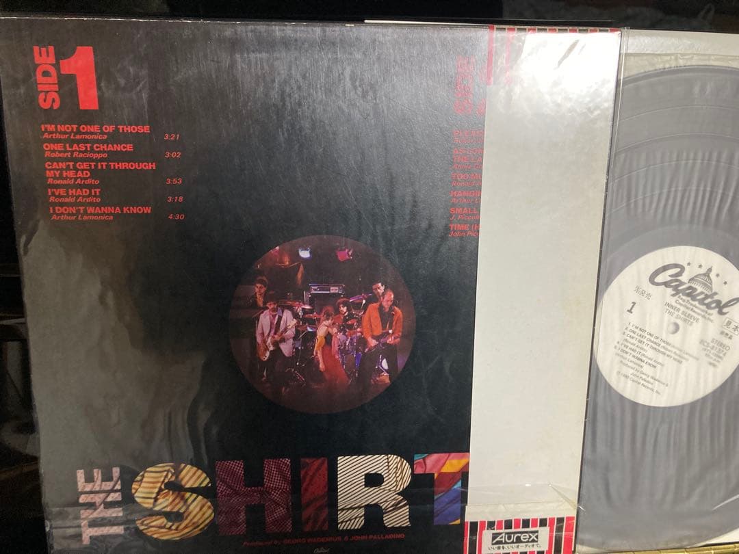美盤：PROMO帯付国内見本盤LP：THE SHIRTS（シャーツ）フライヤー付