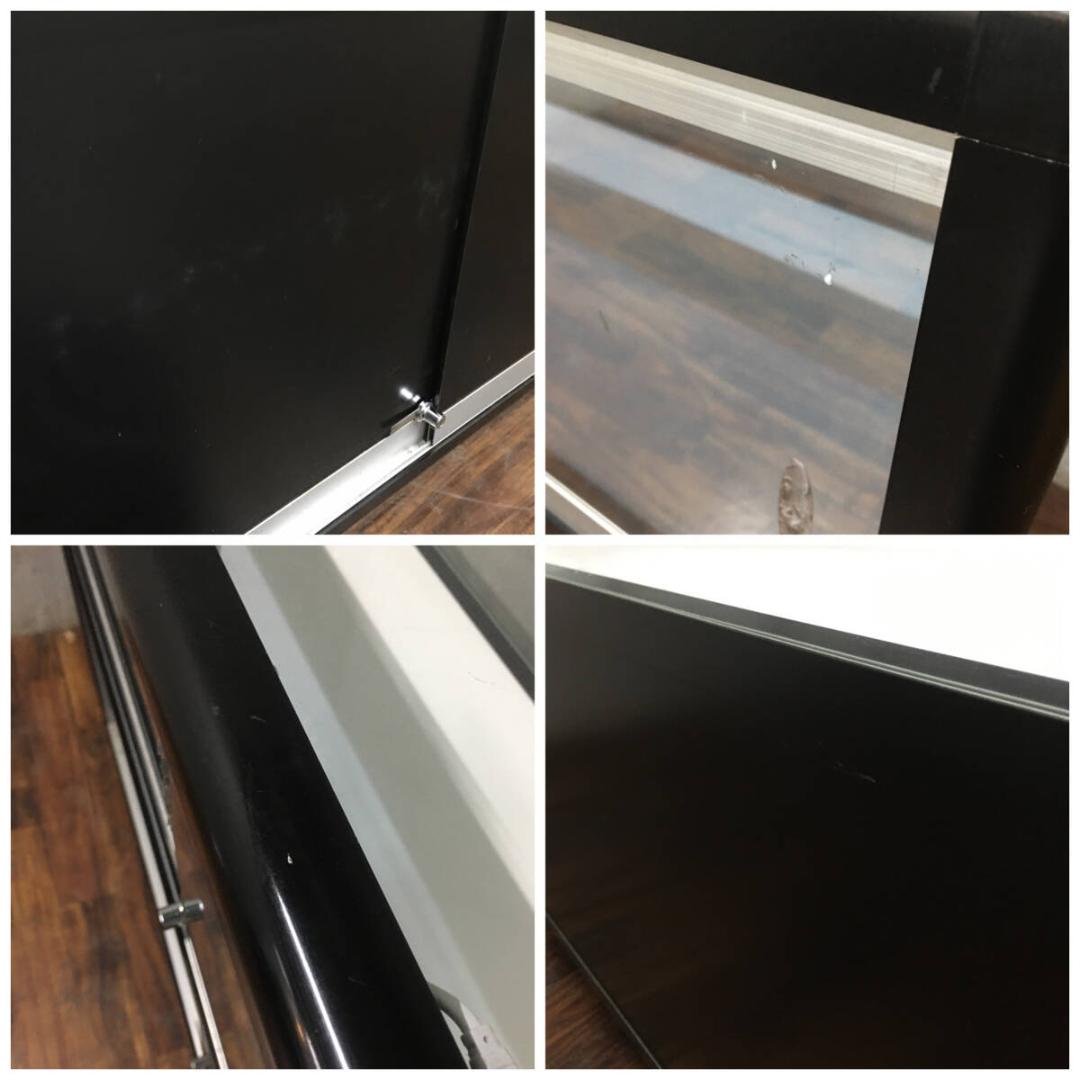 業務用 ガラスショーケース 照明付 W150×D45×H94.5cm