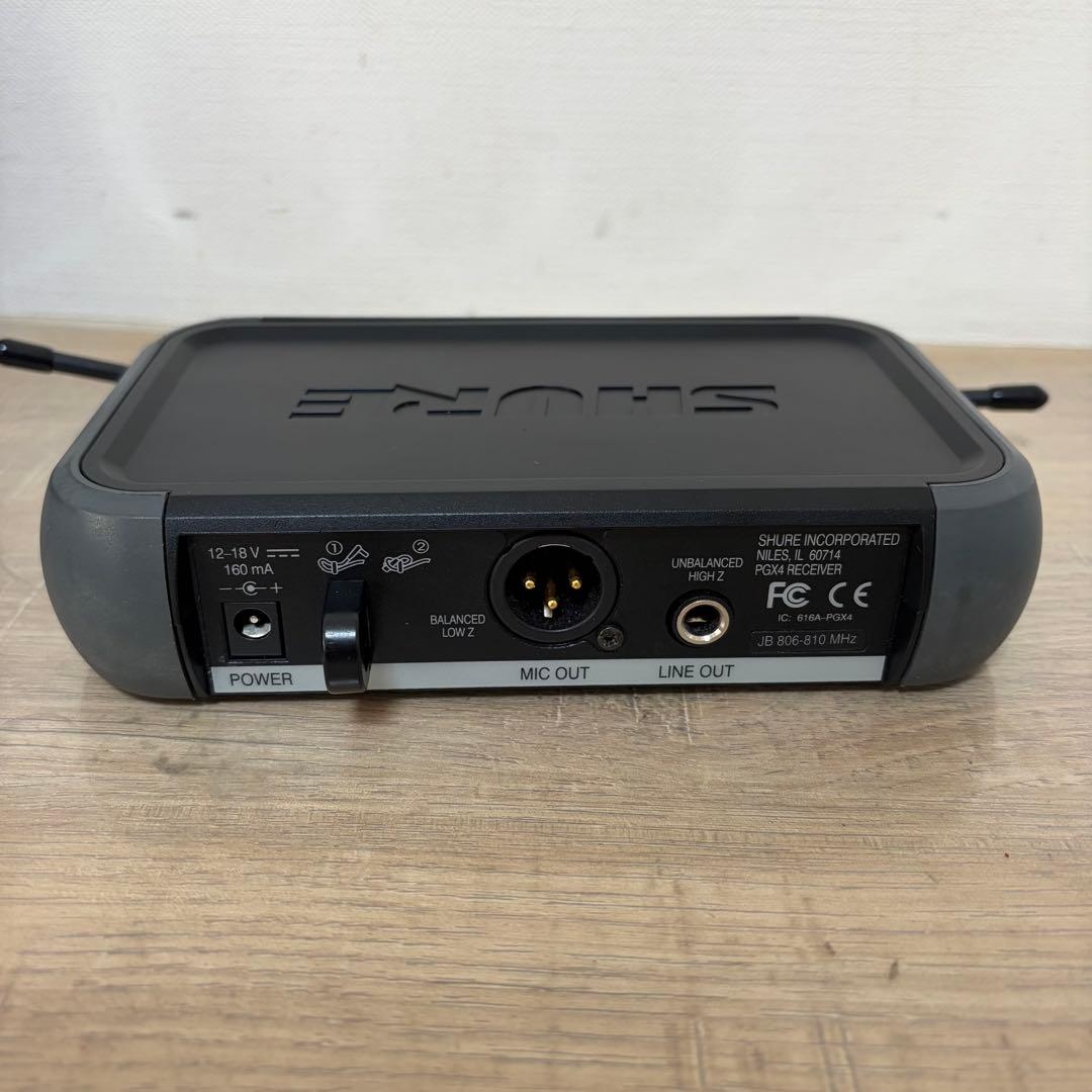 SHURE ワイヤレスマイクロフォンBETA58 受信機PGX4 ケース付
