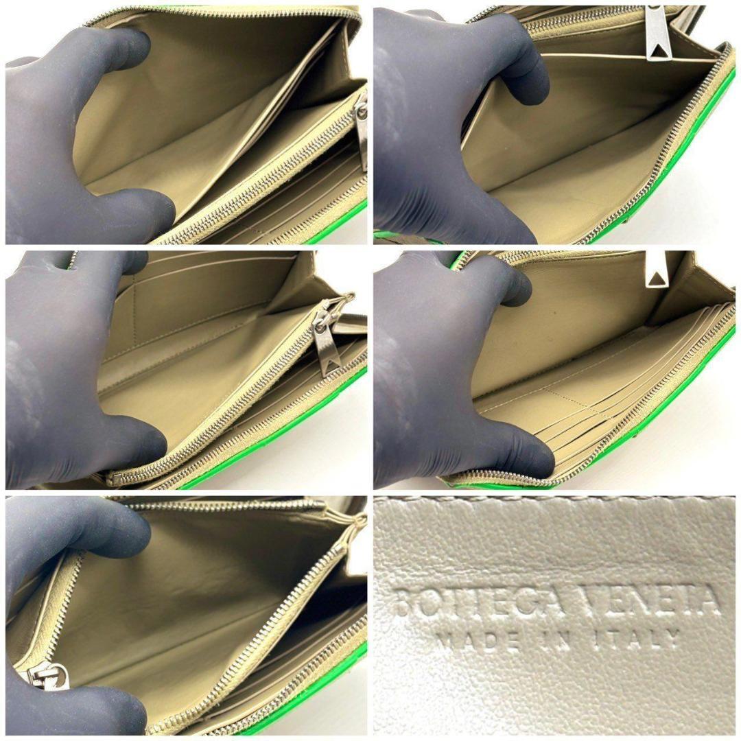 り*ん様 ボッテガヴェネタ　カセット イントレチャート 長財布 ラウンドファスナ