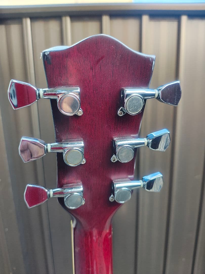 美品 ハミングバード Wピックアップ付エレアコ トップ単板