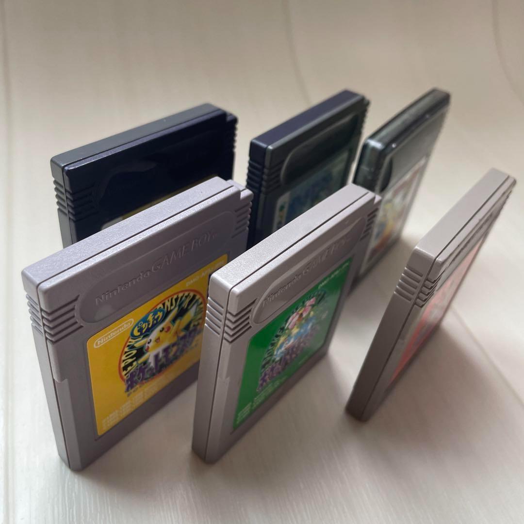 ゲームボーイGBポケモンPokémonカメラ赤黄緑金銀ポケモンパネポン6本セット
