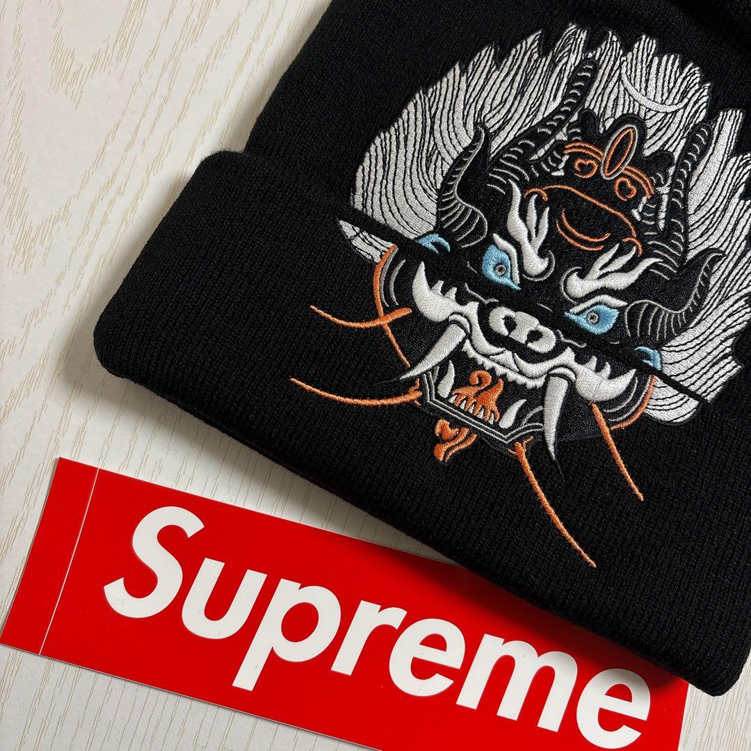 Supreme シュプリーム demon ニット帽　ビーニー ブラック　黒