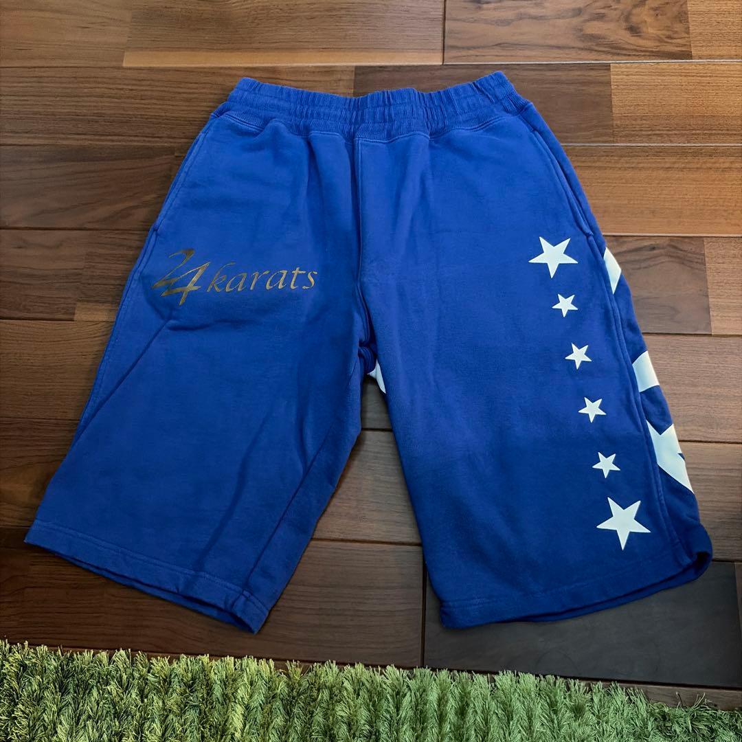 24KARATS ベルベット フード付きジャージ　ショートパンツ２枚