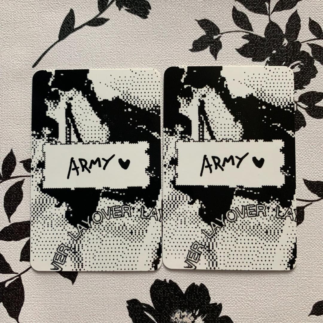 BTS サノク V テテ Layover トレカ 2枚