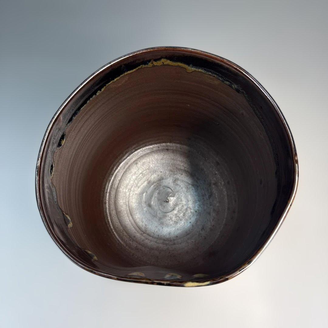 【中古品】鬼丸雪山造　高取水指（共箱）