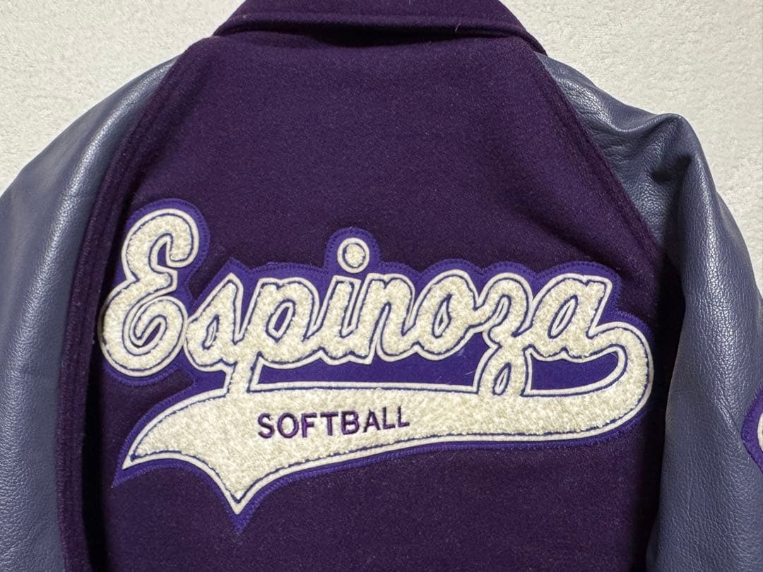 90s スタジャン パッチ パープル S