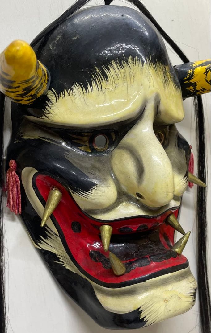 石見神楽面　石見神楽　石州和紙　魔除け　家内安全　商売繁盛　Lw7613