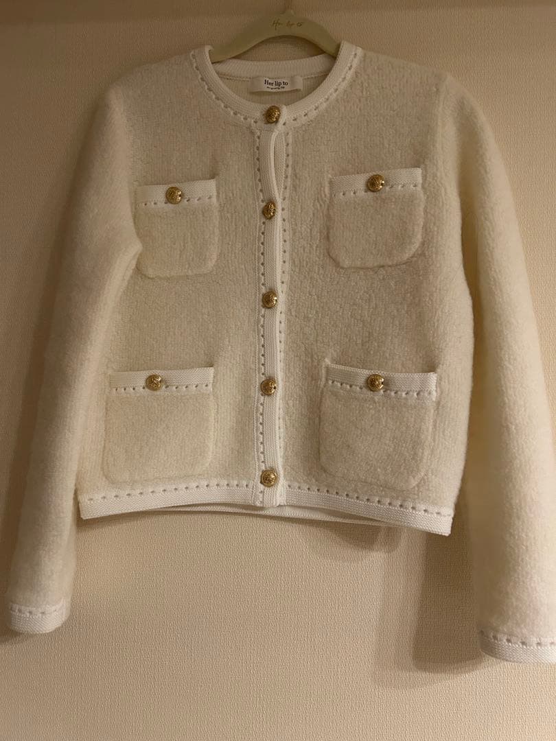 ジャケット・アウター Clarimond Bouncy Knit Jacket herlipto