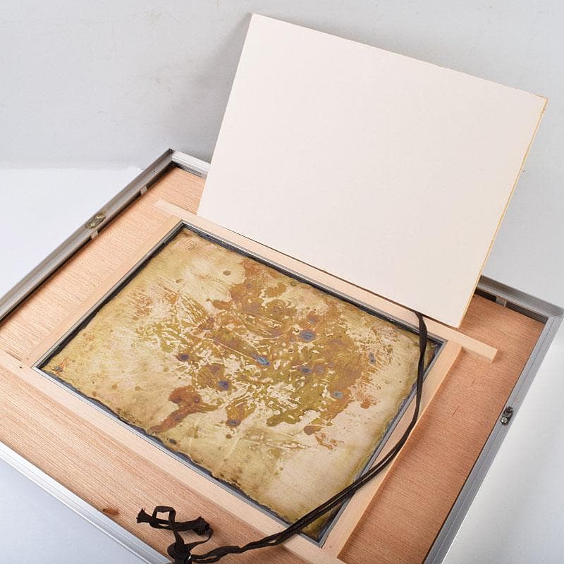 わんわん　尾長保漆レリーフ電鋳製　ほたるいか渚の幻想シリーズMR9187B