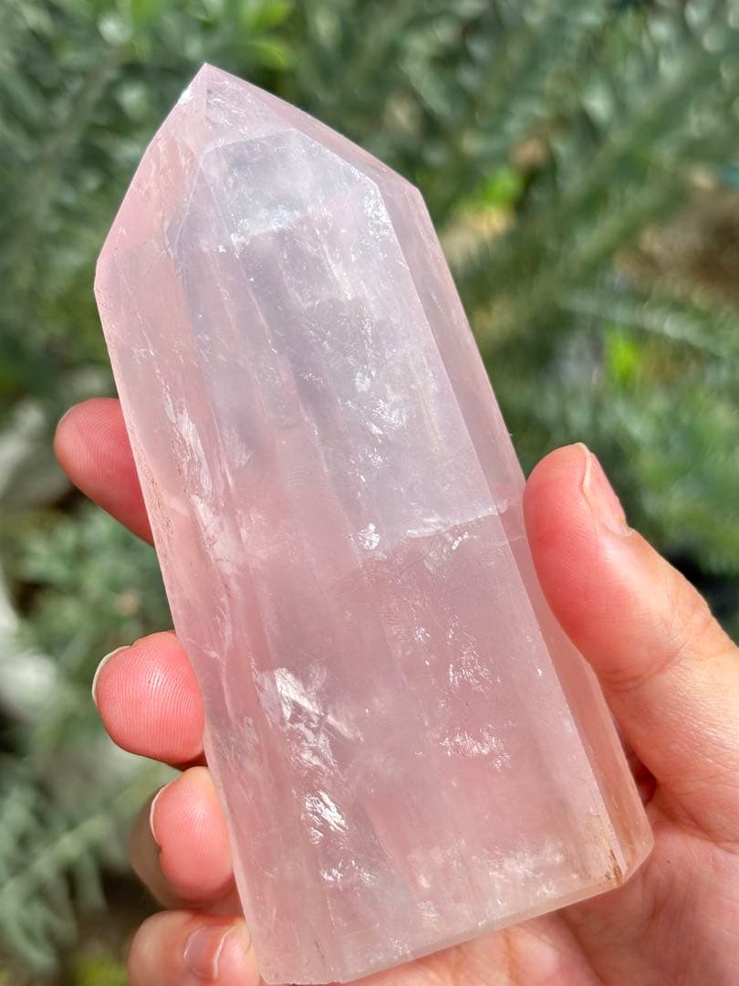 ローズクォーツ　ジェミー　モザンビーク　タワー　ハイグレード