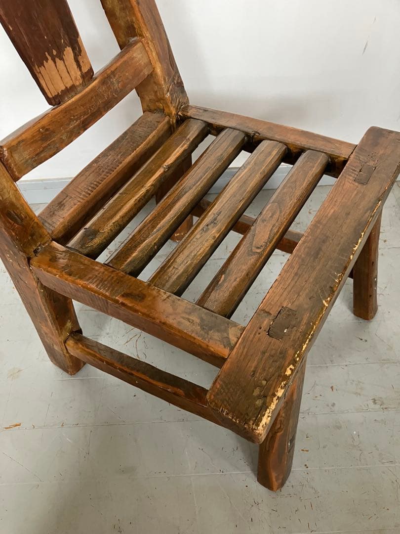 HPDECO アンティークチェア　無垢材　椅子　飾り台　フランス