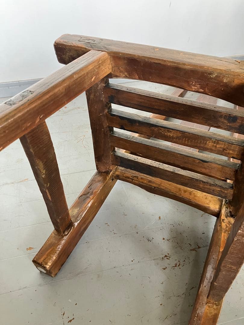 HPDECO アンティークチェア　無垢材　椅子　飾り台　フランス