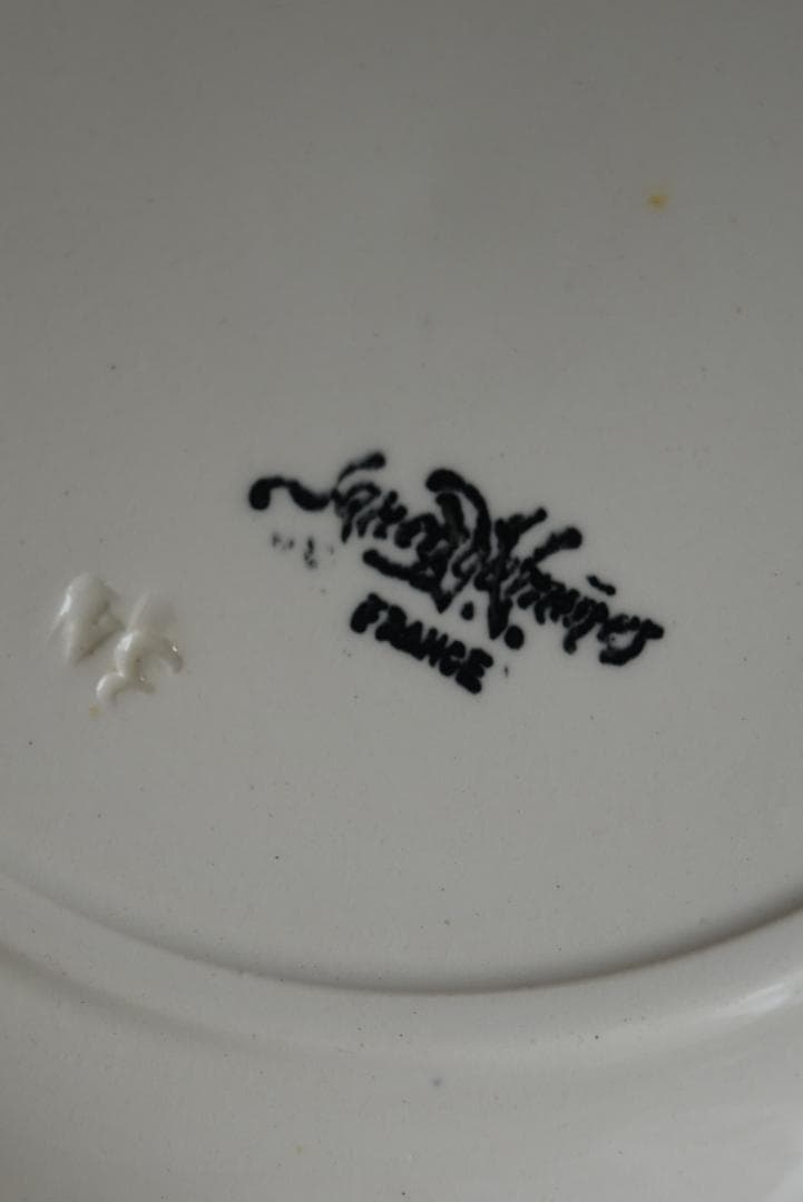 2枚組　サルグミンヌ　オクトゴナルプレート　ディナー皿　フランスアンティーク