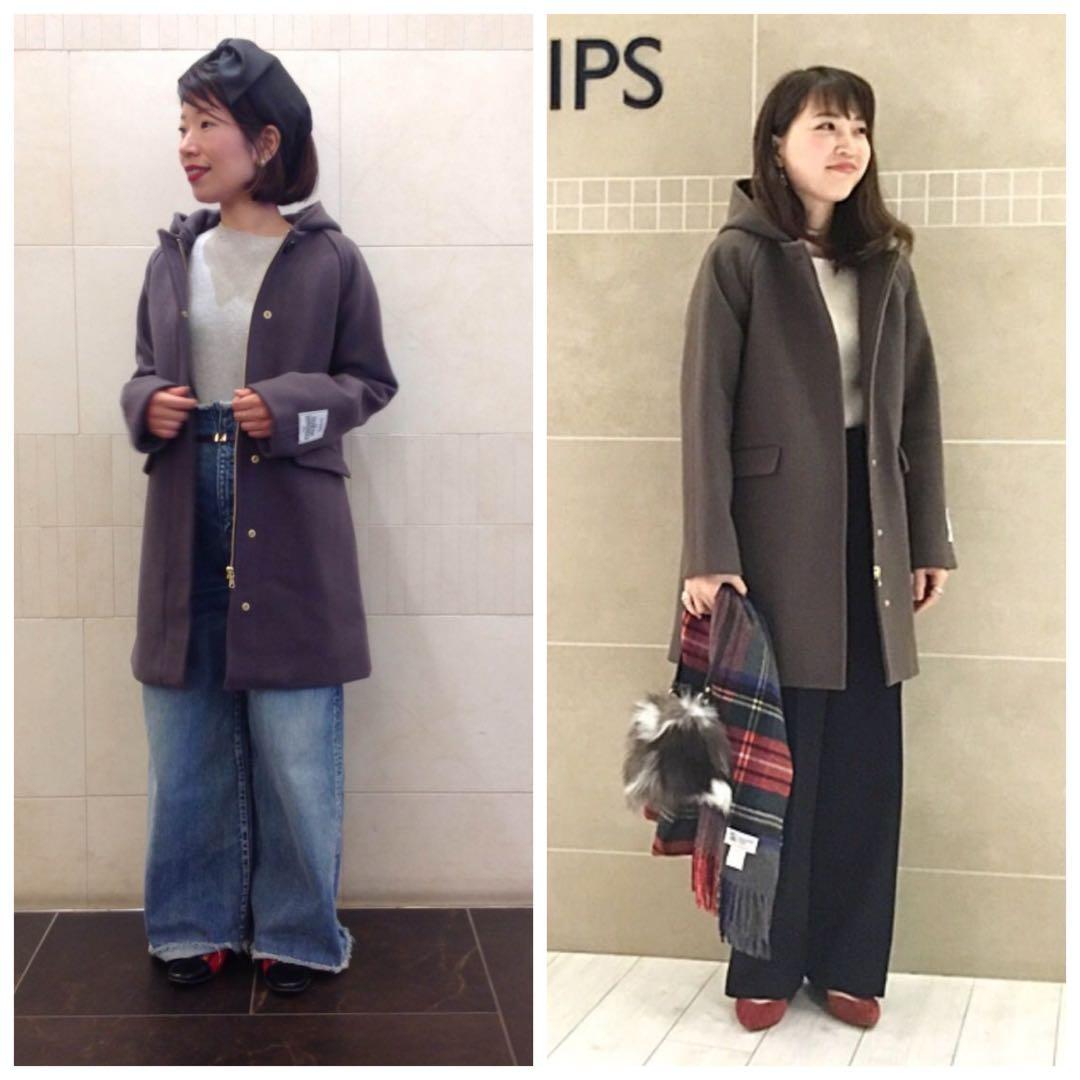 おれんじ様用 美品 SHIPS ハミルトン ウール 2WAY コート 36