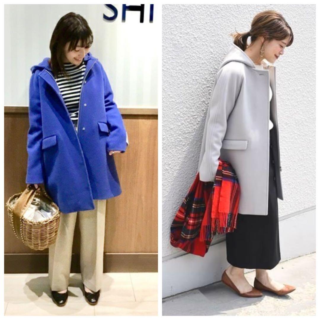 おれんじ様用 美品 SHIPS ハミルトン ウール 2WAY コート 36