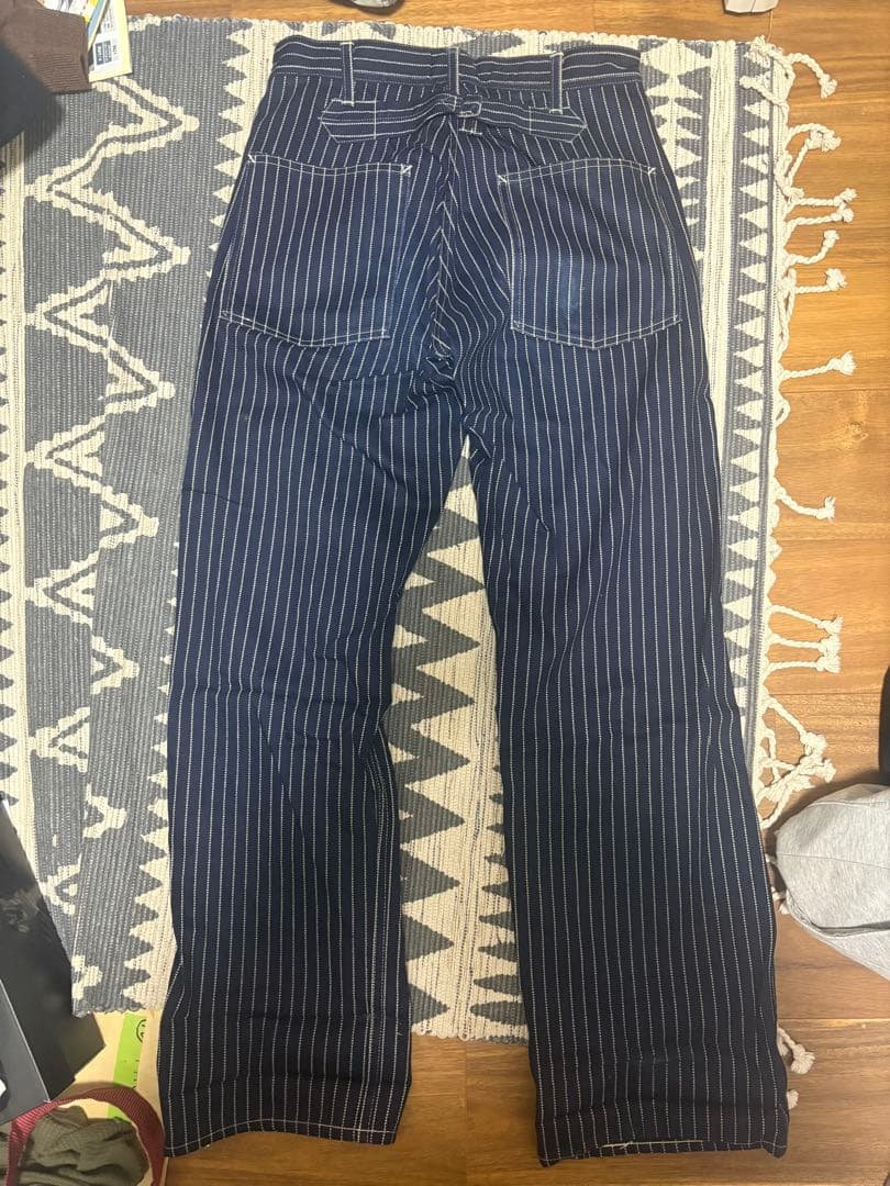 東洋　sugar cane ウォバッシュ　ストライプパンツ