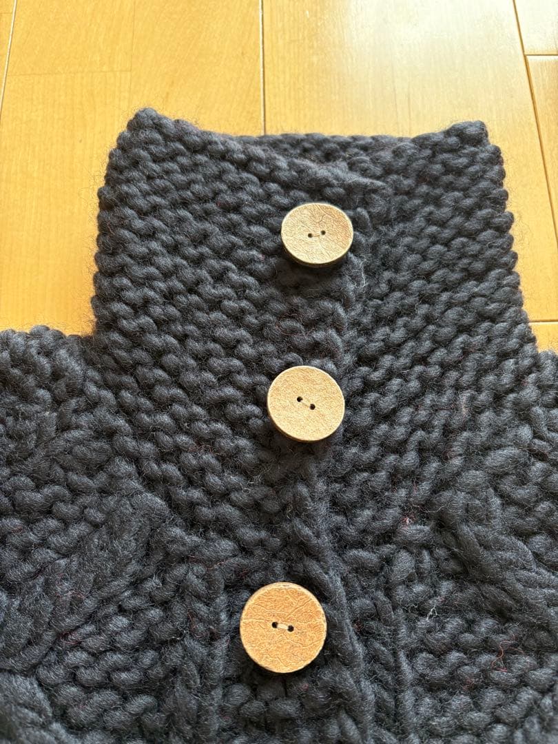 チョコ【新品】WJK ブラックケーブル編みセーター