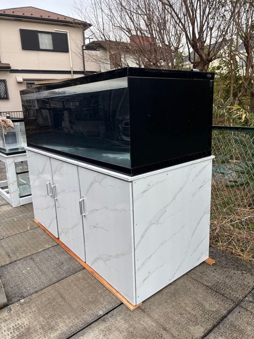 引き取り限定⇒ 180-60-80 オーバーフローアクリル水槽 と台のセット