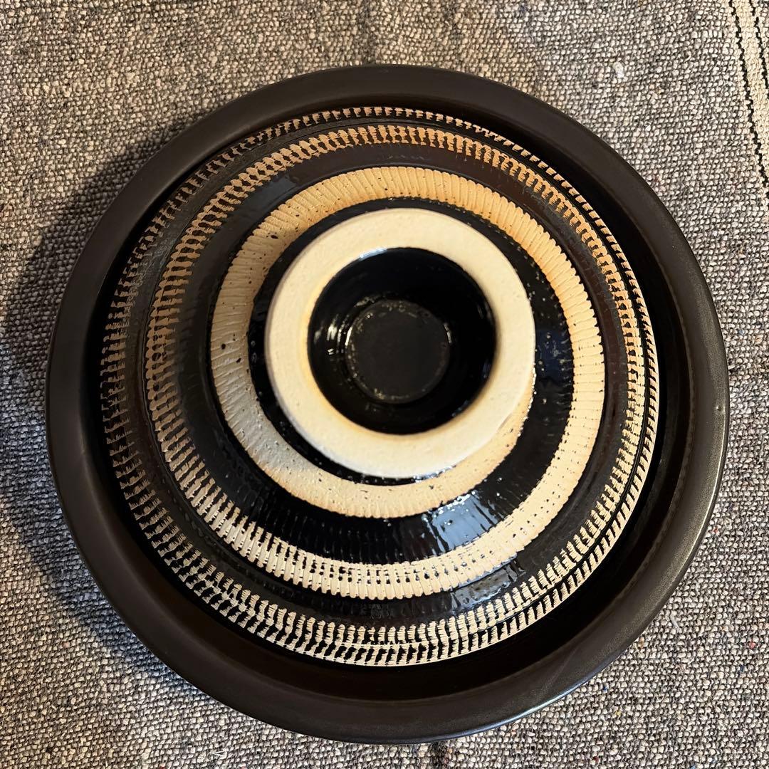 ☆美品☆ 永谷園　ふっくらさん　黒らく　【大】3〜5人用　AND-06