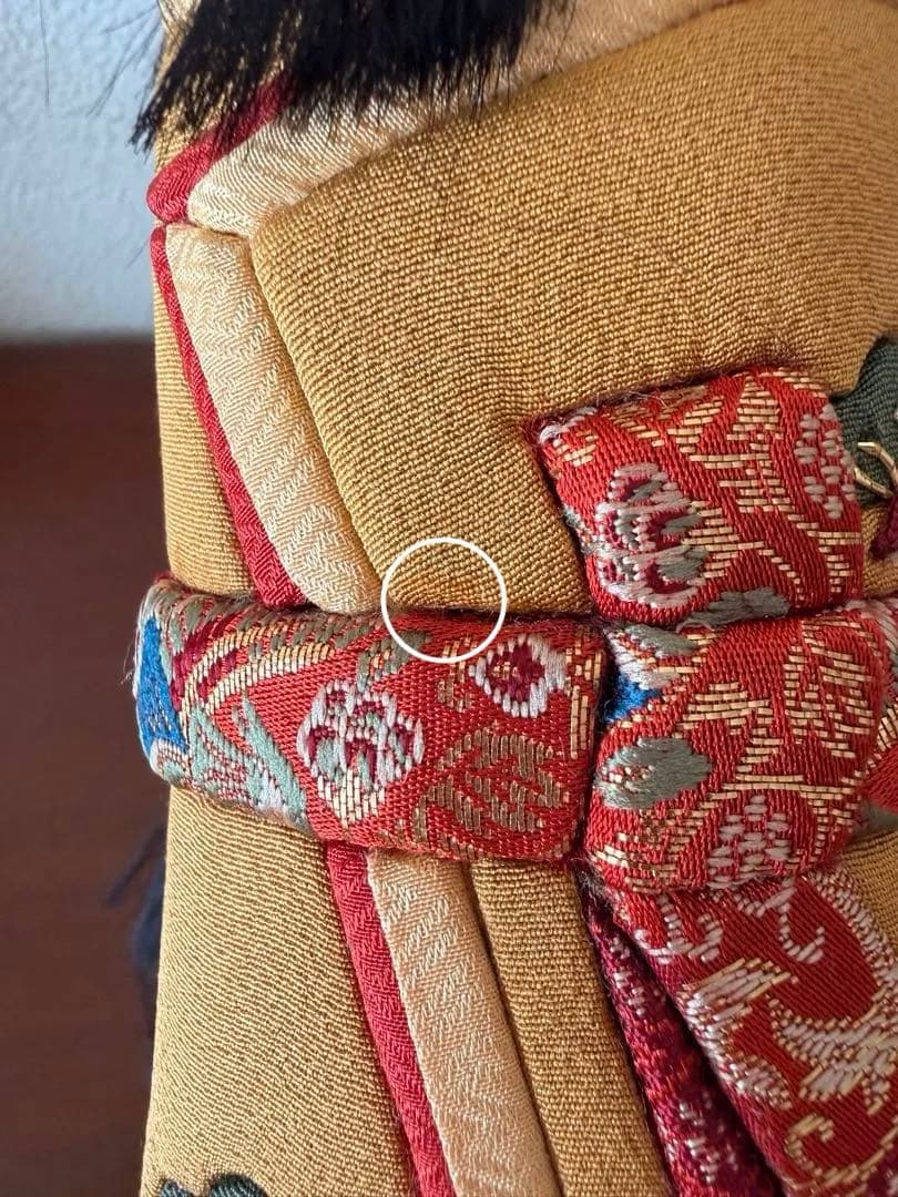 【未使用】真多呂人形 立ち雛(大作) 木目込み雛人形　台座付き