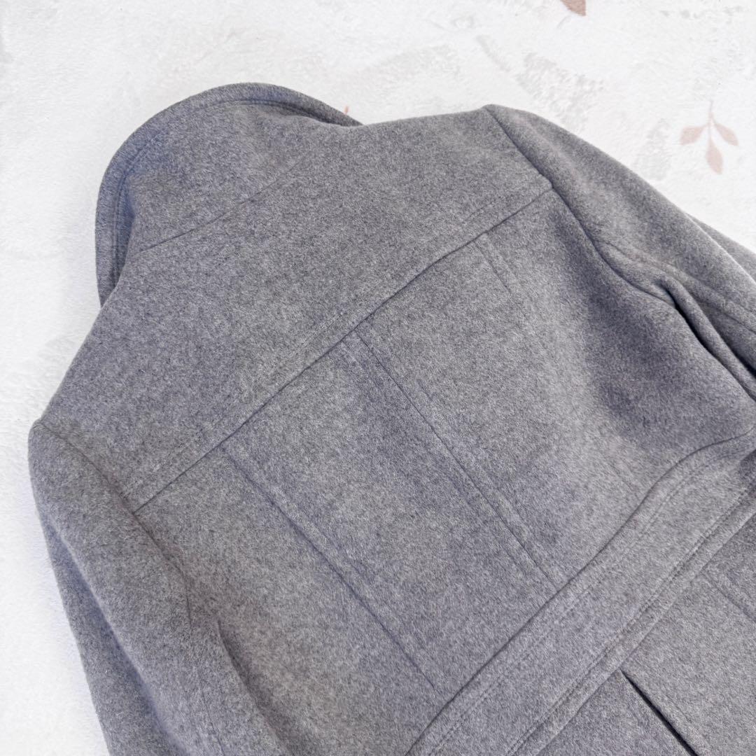 希少 40 L ブルーレーベルクレストブリッジ ウール ロング コート グレー