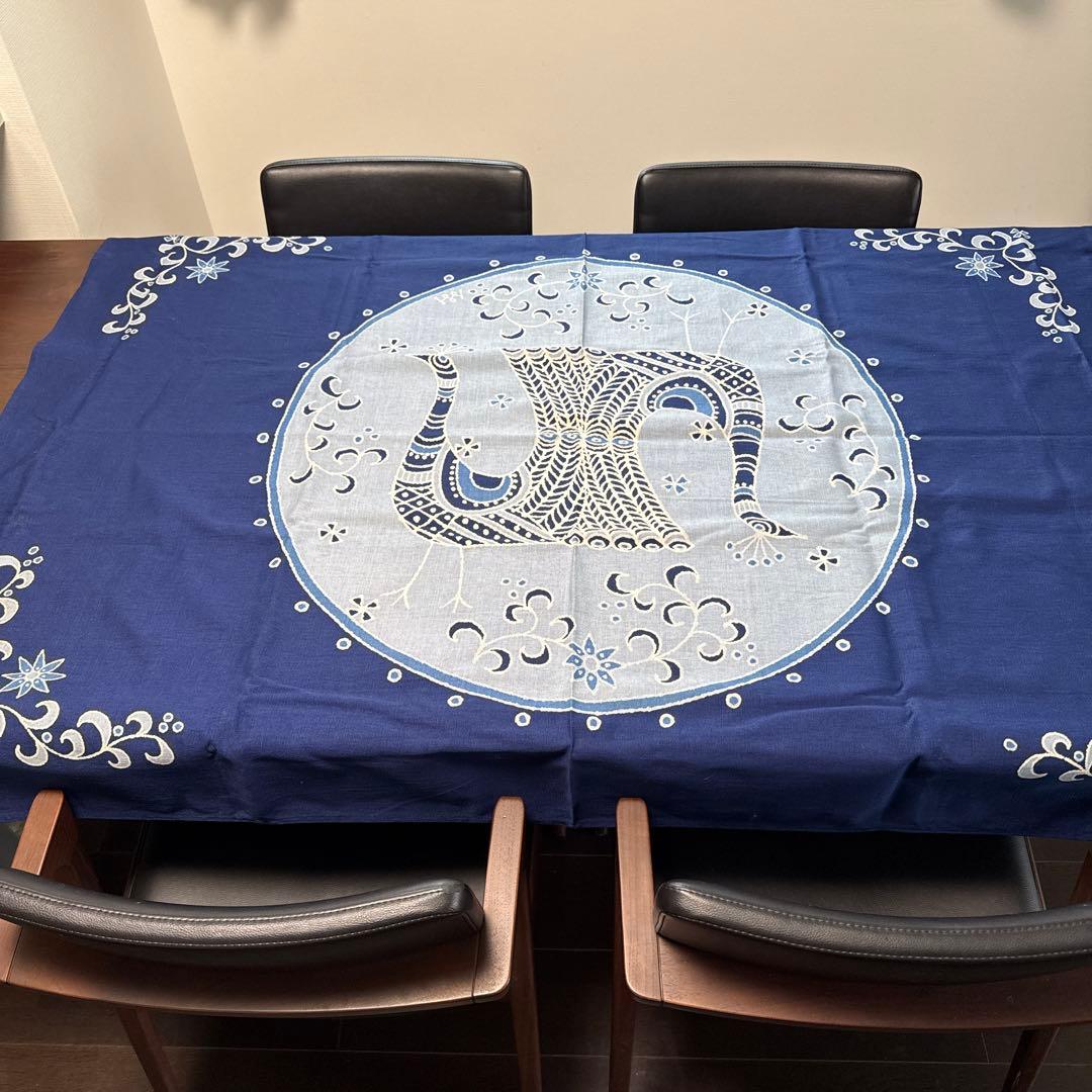 美讚靑彣 ふじみやび テーブルクロス・タペストリー　綿100%　綿貫宏介