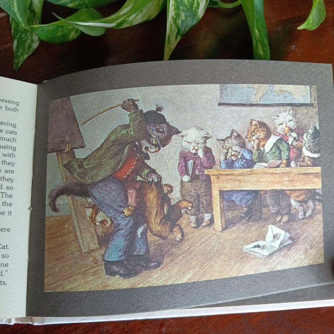 洋書古書　希少　猫の国　アート　画集　ポストカード　イラスト　ヴィンテージ