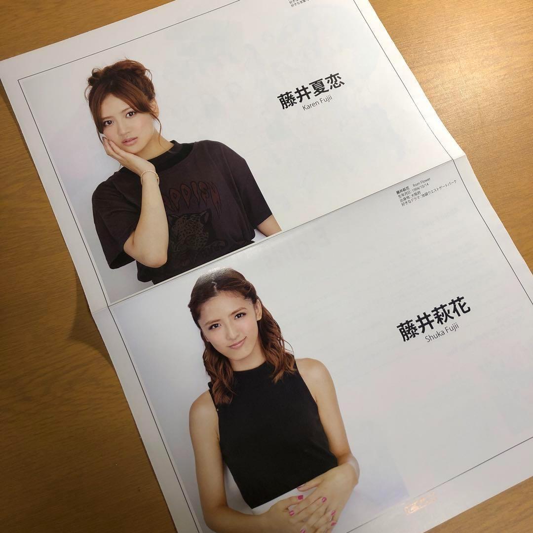 【送料無料】藤井萩花&藤井夏恋さん掲載ページ（ポスターサイズ）#58754