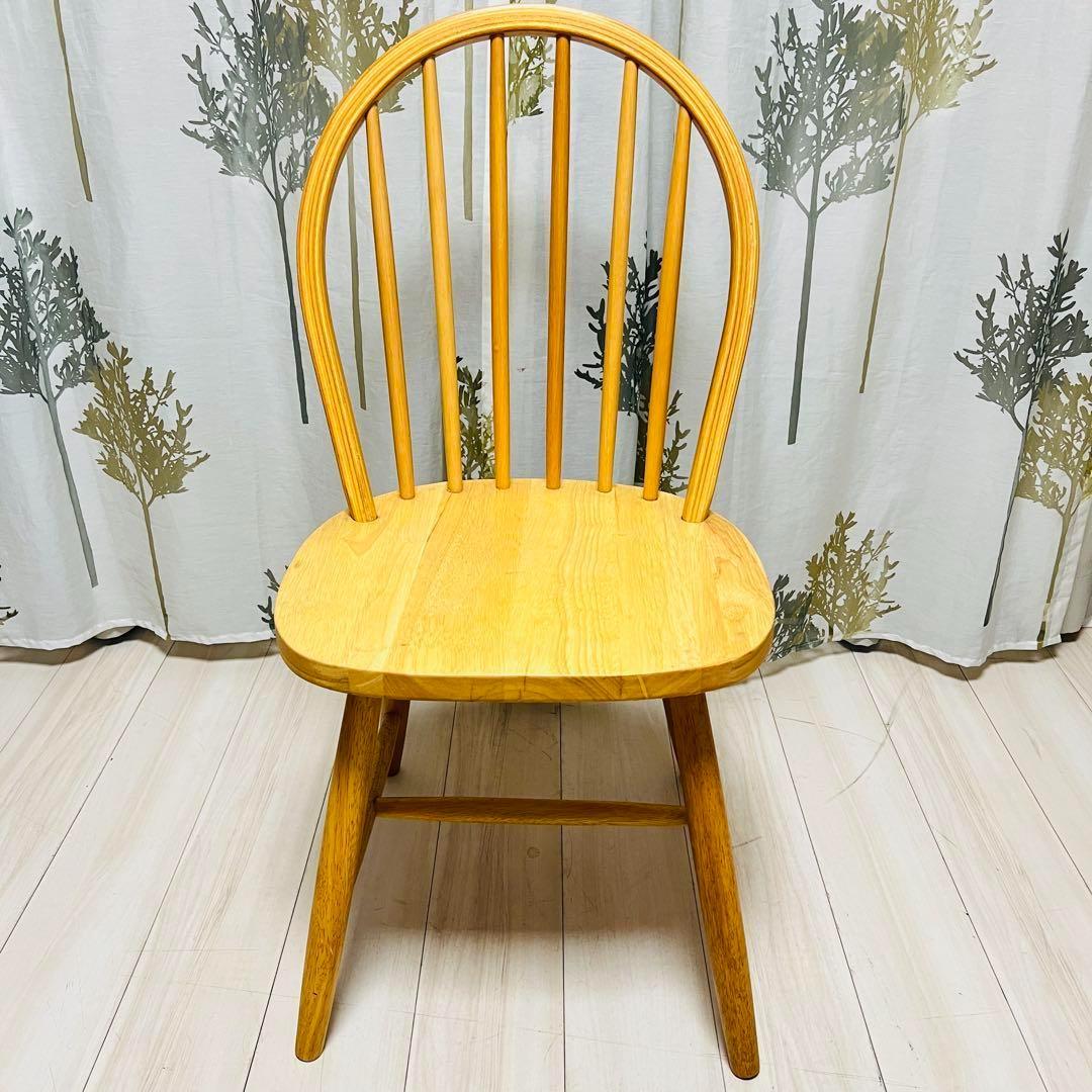 ウィンザーチェア　ラバーウッド　木製ダイニングチェア