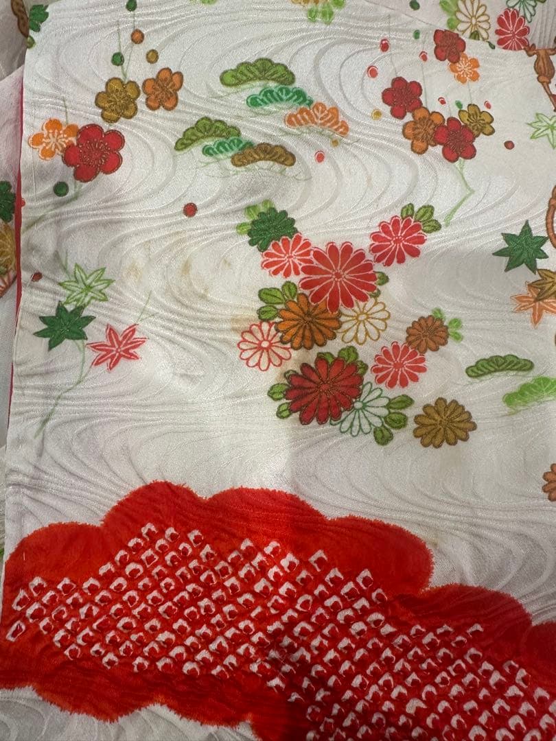 七五三　正絹　着物　フルセット　7歳　女の子　　絞り