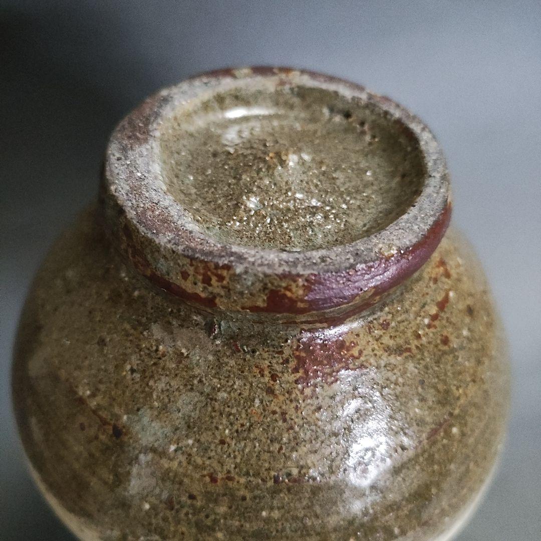 武末日臣　鉄絵徳利　鶏龍山徳利　刷毛目　高麗李朝