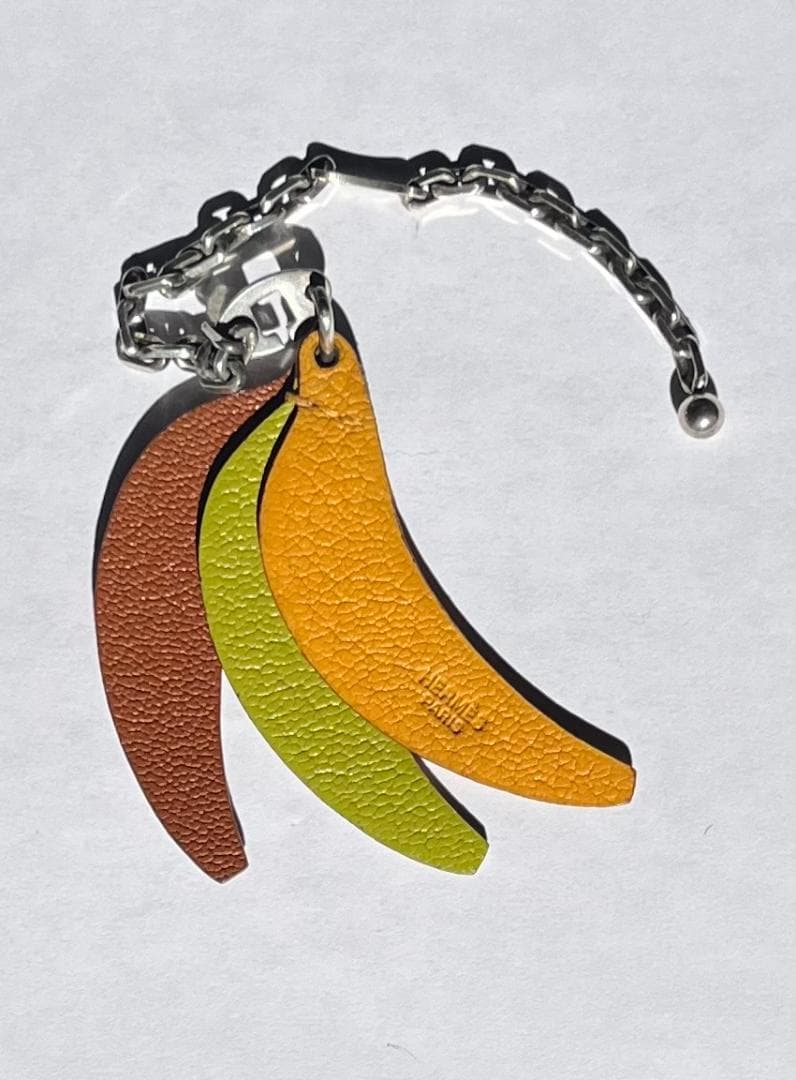 エルメス HERMES バックチャーム キーホルダー バナナ