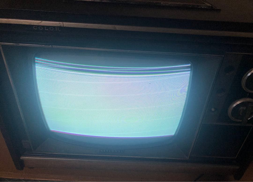 National ナショナル 真空管テレビ CT-31PU 通電OK ブラウン管