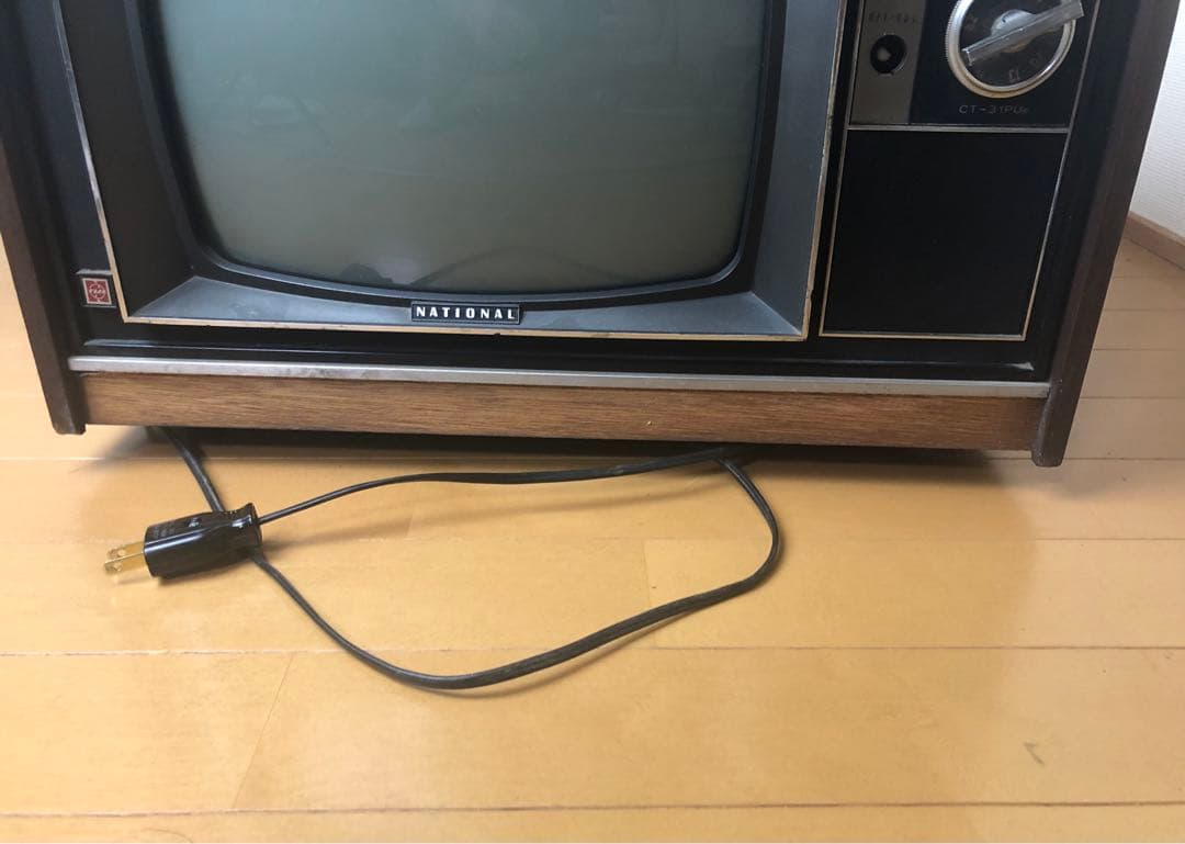 National ナショナル 真空管テレビ CT-31PU 通電OK ブラウン管