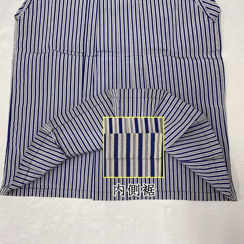 601ab52◎七五三 五歳 男児 着物&羽織&袴&角帯&長襦袢 兜 濃紺◎美品