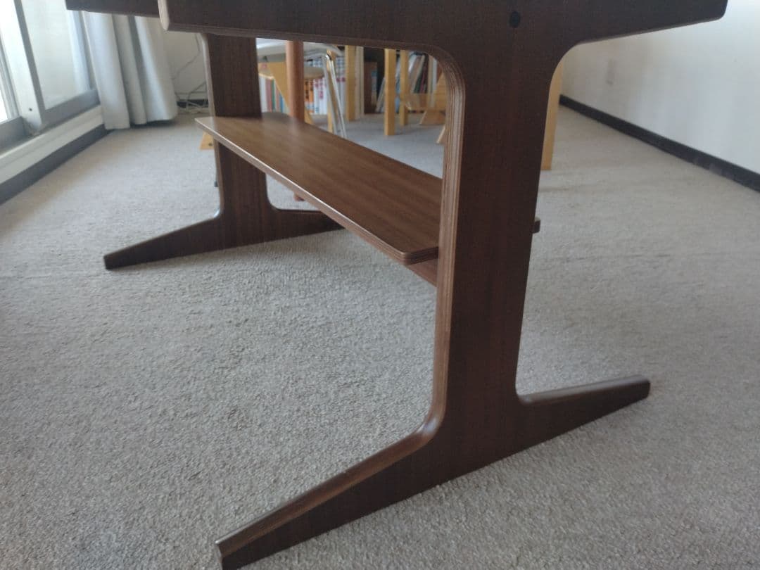 【訳あり格安】MUJI無印 リビングダイニングテーブルウォールナット材130cm