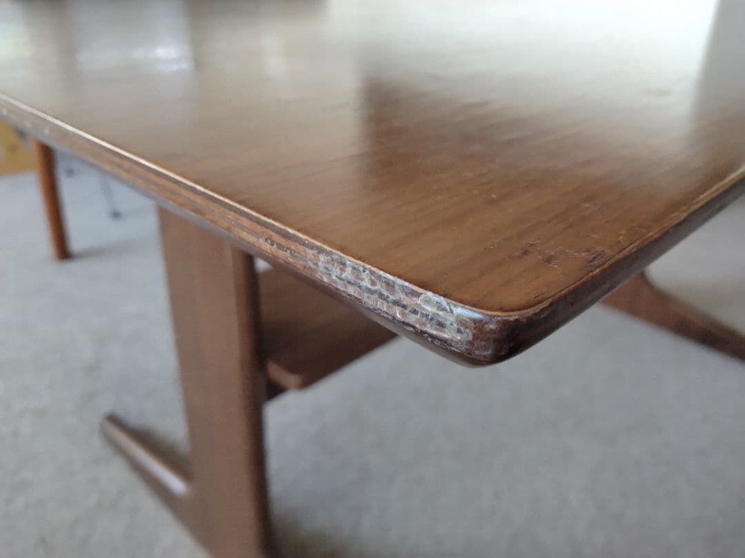 【訳あり格安】MUJI無印 リビングダイニングテーブルウォールナット材130cm