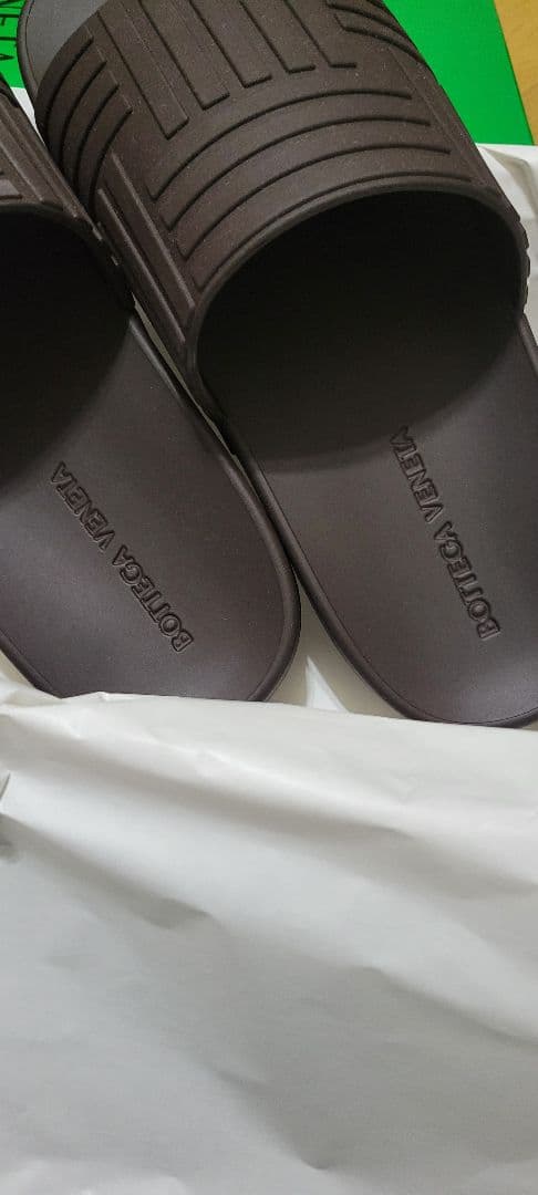 BOTTEGA VENETA ブラウン スライドサンダル