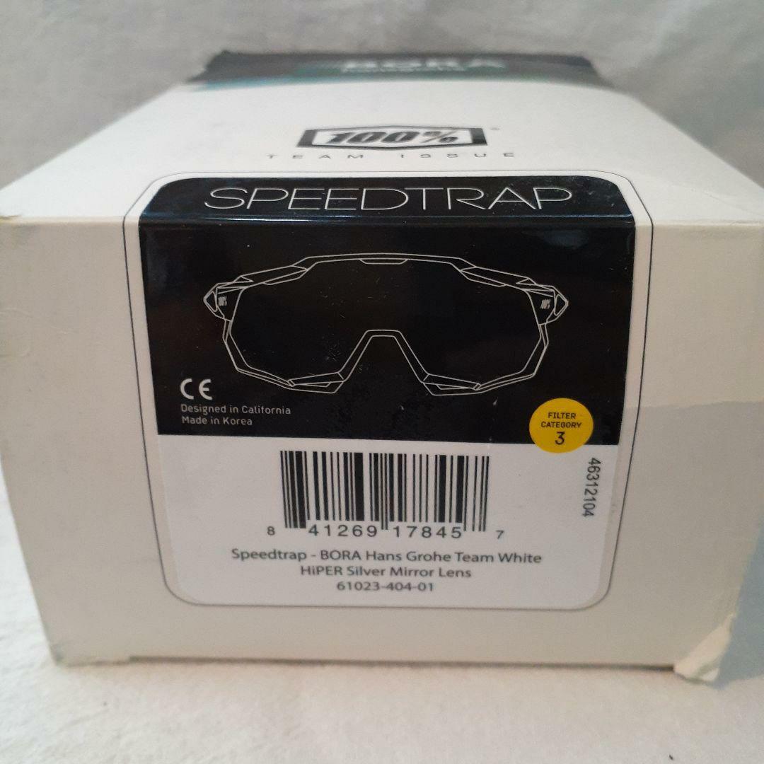 100% SPEEDTRAP Bora ホワイト ワンハンドレッド サングラス