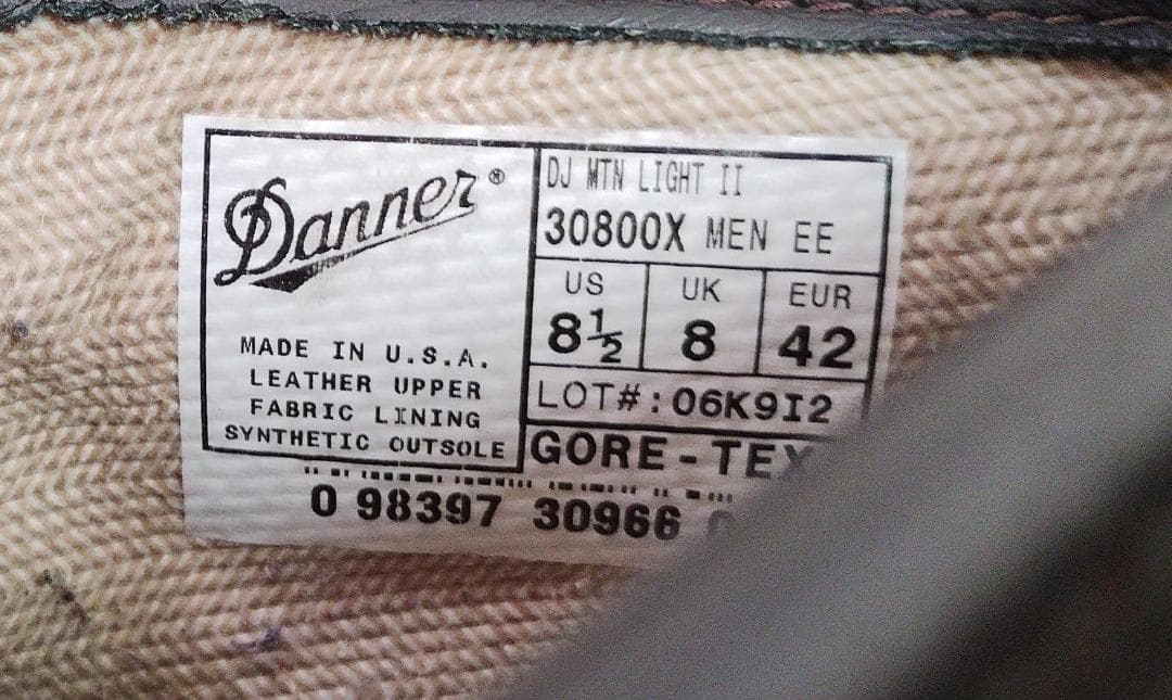 USED　ダナー　マウンテンライト2　US 8.5 EE　ダークブラウン