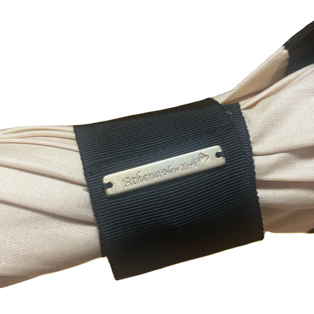 Athena New York アシーナニューヨーク 日傘　ベージュネイビー