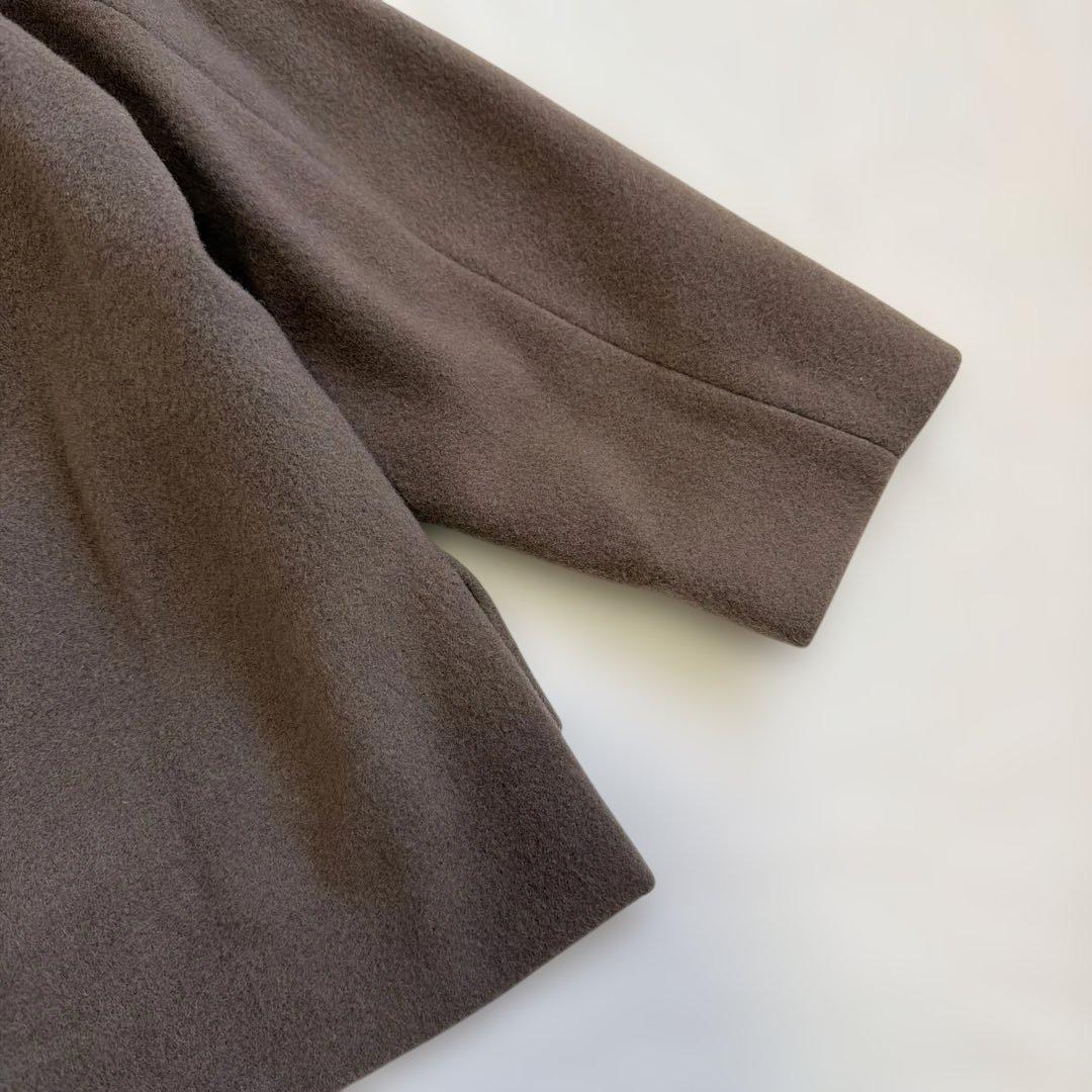 さっちん様【美品】ネストローブ ウールショートジャケット ブラウン系 ナチュラル