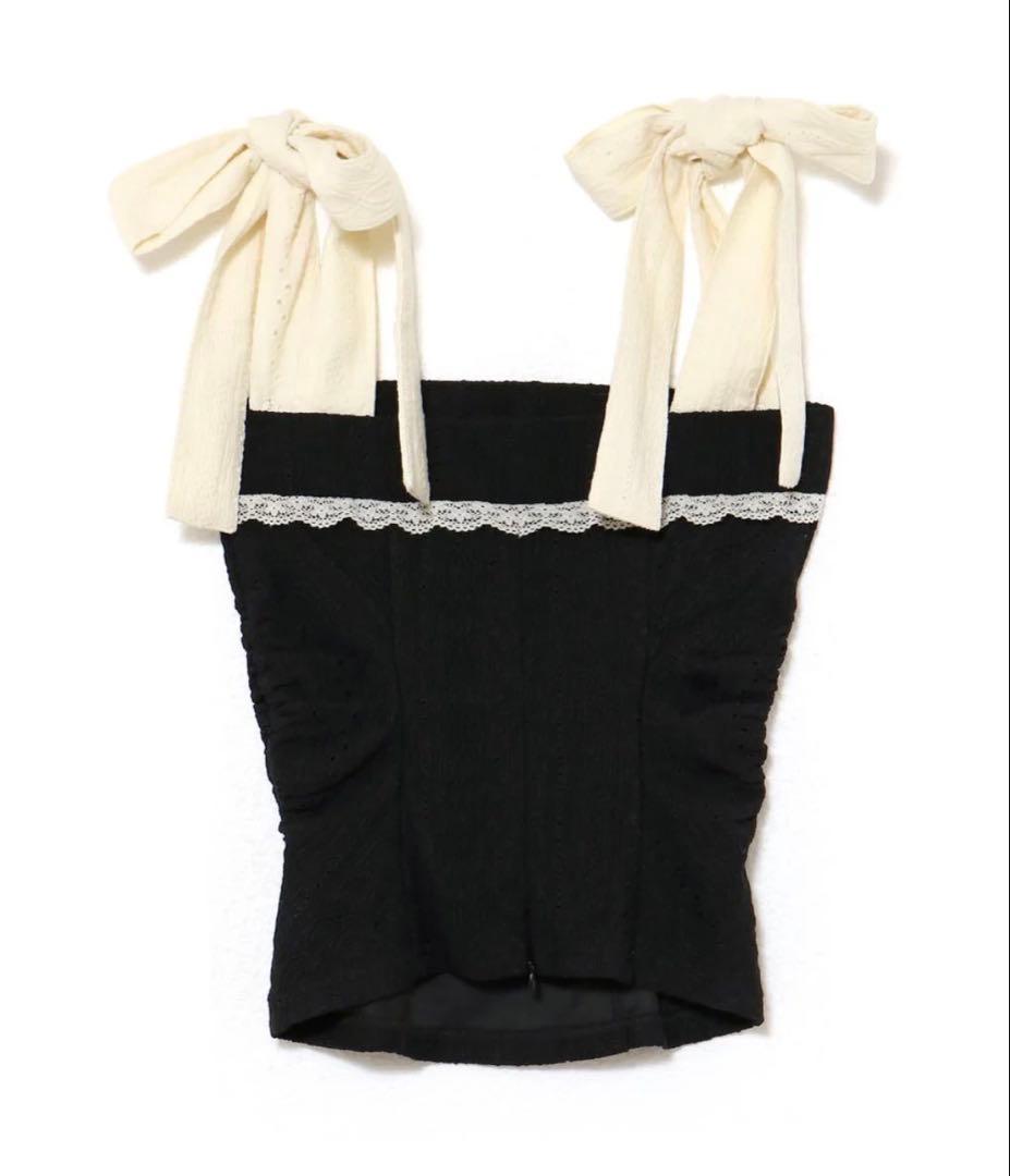 andmary Samantha ribbon tops 【正規品】