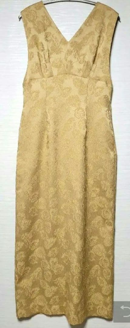 【AIMER 】チュールブラウス付きジャカードIラインパーティードレス　Mサイズ