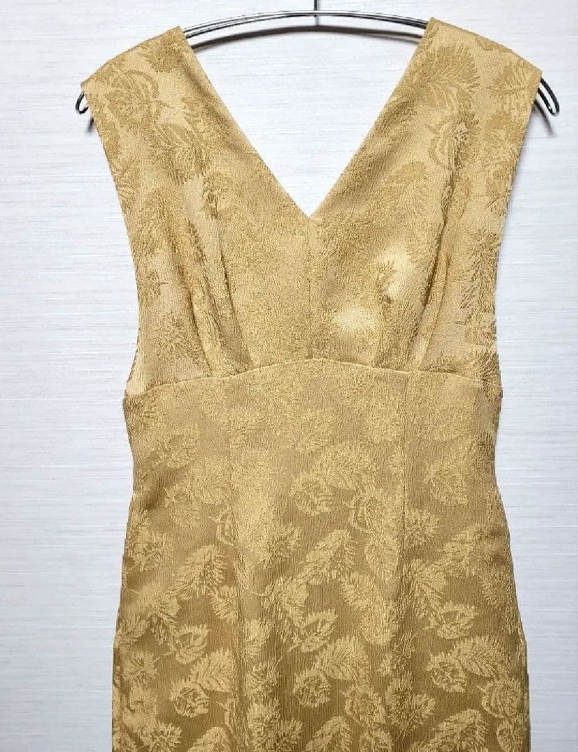 【AIMER 】チュールブラウス付きジャカードIラインパーティードレス　Mサイズ