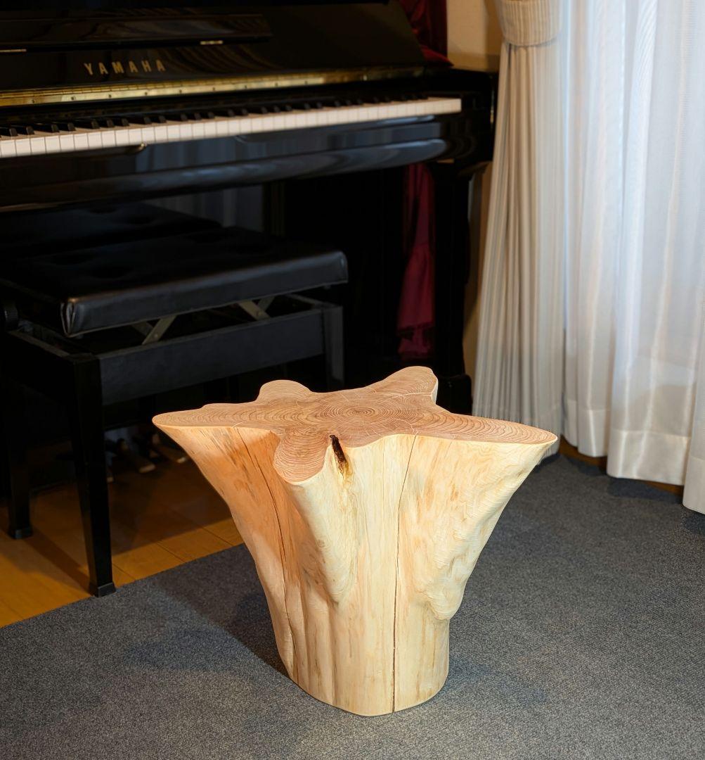 fromjapan6618　檜　切り株　丸太　椅子　スツール 高さ約40㎝