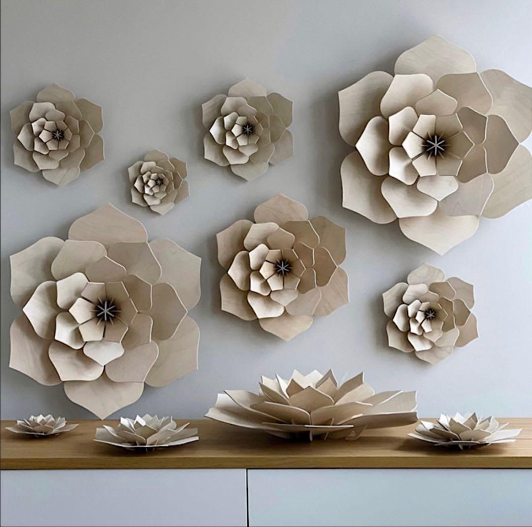 新品☆lovi ロヴィ デコフラワー 34㎝ 北欧インテリア 白樺 フィンランド